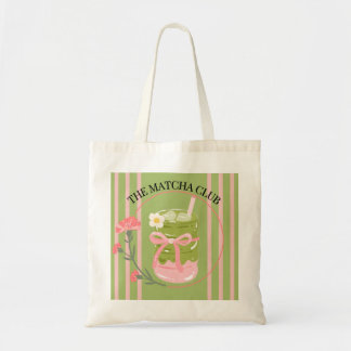 "The Matcha Club" Esthetische Canvas Tote Tas - Ro