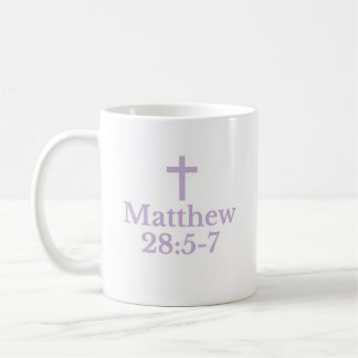 The Matthew 28:5-7 Mug