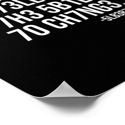 The Measure Of Intelligence Coded Motivational Sci Poster (Hoek)