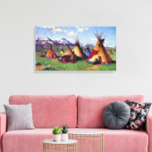 The Medicine Teepee Joseph Sharp 1903 Canvas Afdruk (Insitu (Woonkamer))