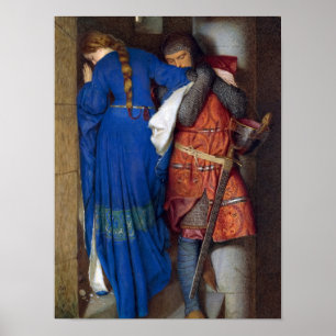 The Meeting on the Turret Stairs by Burton Poster