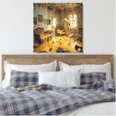The Melting Room — Gothic Surreal Canvas Art Afdruk (Insitu (Slaapkamer))