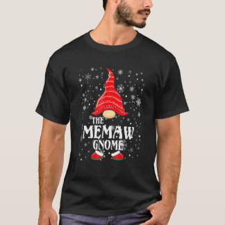 The Memaw Gnome Matching Family Group Christmas Pa T-shirt