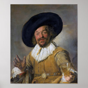 The Merry Drinker, Frans Hals, 1628-1630 Poster