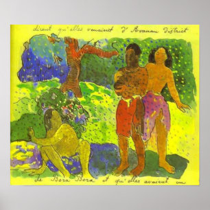 "The Messengers of Oro" - Paul Gauguin Print