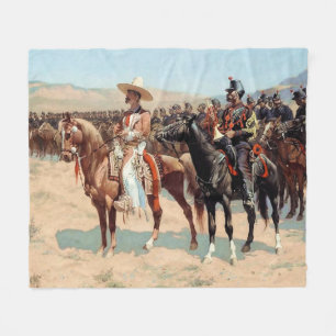 The Mexican Major van Frederic Remington (1889) Fleece Deken