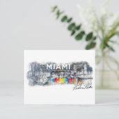 The Miami Line, Rockne Krebs, Briefkaart (Staand voorkant)