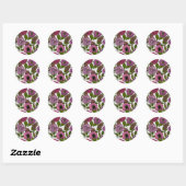 The mice party ronde sticker (Vel)