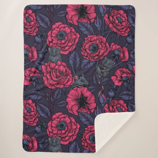 The mice party sherpa deken (Voorkant)