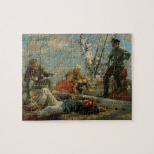 The Midday Rest (Sailors Yarning), 1906 (olie op c Legpuzzel