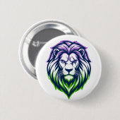 The Mighty Lion - Genderqueer Edition Ronde Button 5,7 Cm (Voorkant /achterkant)