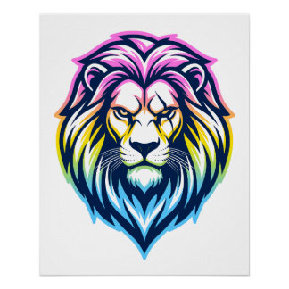 The Mighty Lion - Pan-Sovereign 'Global-Spectrum' Perfect Poster