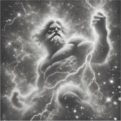 the mighty zeus sticker (Voorkant)