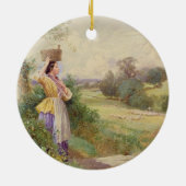 The Milkmaid, 1860 Keramisch Ornament (Achterkant)