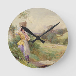 The Milkmaid, 1860 Ronde Klok