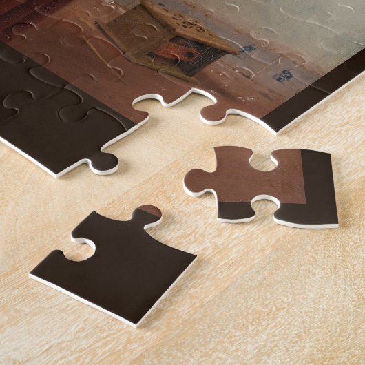 The Milkmaid by Johannes Vermeer, c. 1660 Legpuzzel (Zijkant)