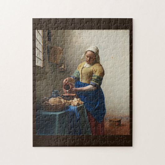 The Milkmaid by Johannes Vermeer, c. 1660 Legpuzzel (Verticaal)