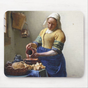 The Milkmaid, c.1658-60 (olie op canvas) Muismat