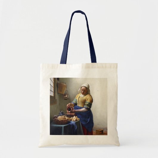 The Milkmaid, c.1658-60 (olie op canvas) Tote Bag (Voorkant)