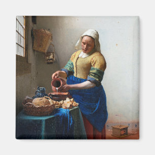 The Milkmaid, Johannes Vermeer, 1657-1658 Magneet