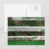 "The Miracle Trail" Inspirerend quote Briefkaart (Voorkant / Achterkant)