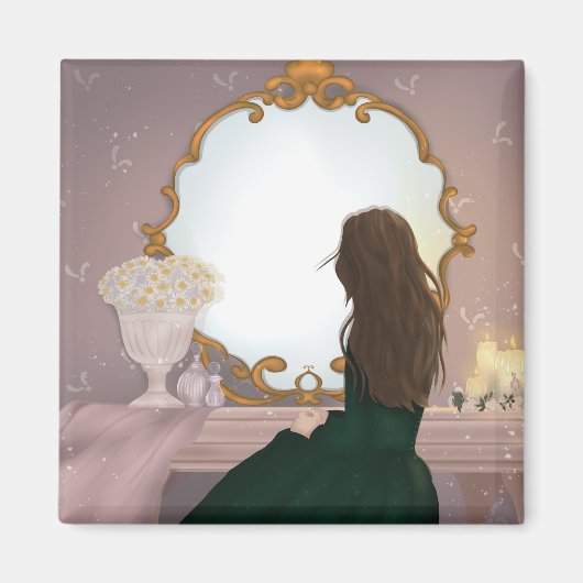 The Mirror II - Sitting in Piece Magneet (Voorkant)