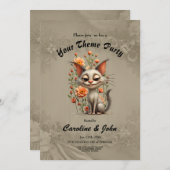 The mischievous cat kaart (Voorkant / Achterkant)