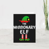The Missionary Elf Matching Family Christmas Kaart (Voorkant)
