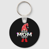 The Mom Gnome Christmas Matching Pajama Sleutelhanger (Voorkant)