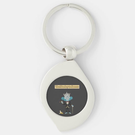 The Mon-key To success gift Sleutelhanger (Voorkant)
