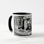 The monday Tarot Card | Funny Corporate Skeleton Mok (Voorkant links)