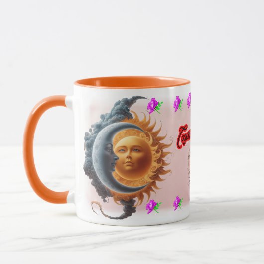The Moon and the Sun's on a Ceramic Coffee Mok (Links)