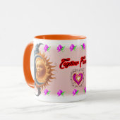 The Moon and the Sun's on a Ceramic Coffee Mok (Voorkant links)