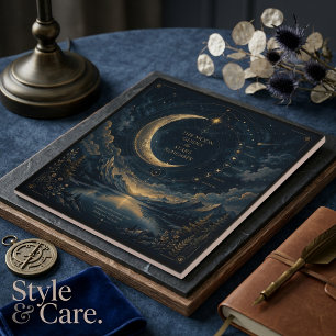 The Moon Guides Hemelse Maan & Sterren Kunst Tegeltje