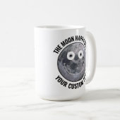 The Moon Happy Face Personalized Custom Large Mug (Devant droit)