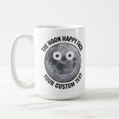 The Moon Happy Face Personalized Custom Large Mug (Gauche)