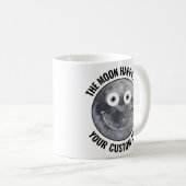 The Moon Happy Face Personalized Custom Mug Koffiemok (Voorkant rechts)