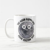 The Moon Happy Face Personalized Custom Mug Koffiemok (Links)