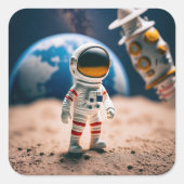 the moon walk sticker (Devant)