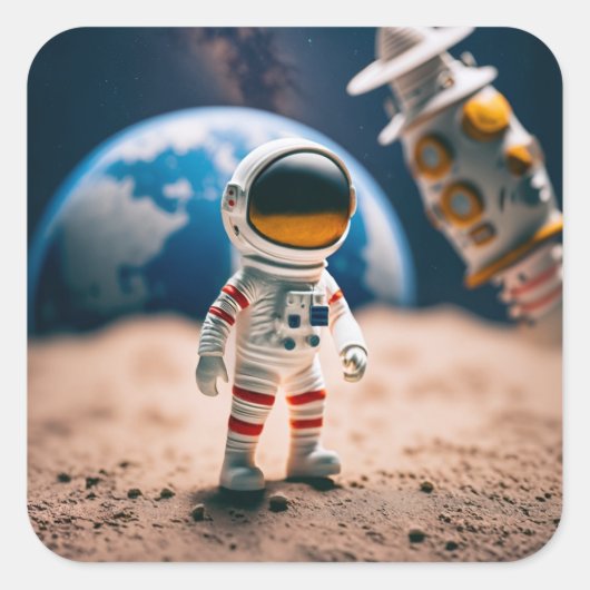 the moon walk sticker (Devant)