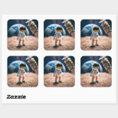 the moon walk sticker (Feuille)