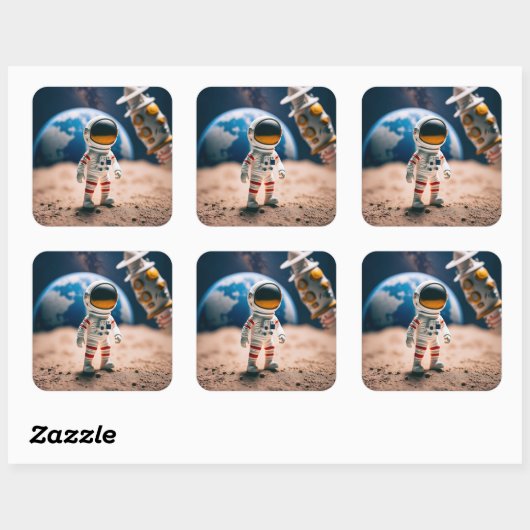 the moon walk sticker (Feuille)