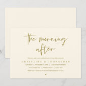 The Morning After, post bruiloft brunch viering Kaart (Voorkant / Achterkant)