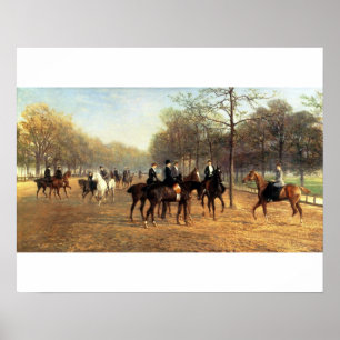 The Morning Ride, Rotten Row, Hyde Park, 1894 (oli Poster
