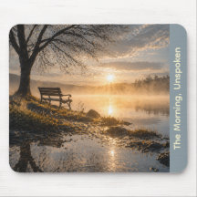 « The Morning, Unspoken » Tapis de souris Aube ser
