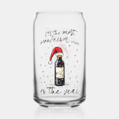 The Most Wonderful Wine of the Year Blikvorm Glas (Achterkant)