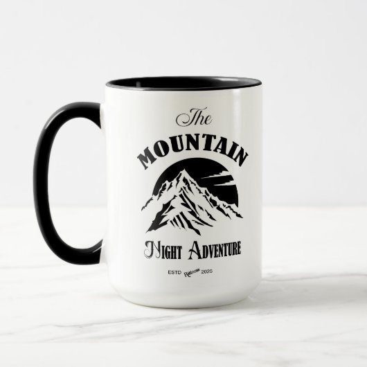 "The Mountain Night Adventure" Mok ontwerp (Links)