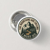 The Mountains Are Calling – Adventure Hiking Badge (Devant & derrière)