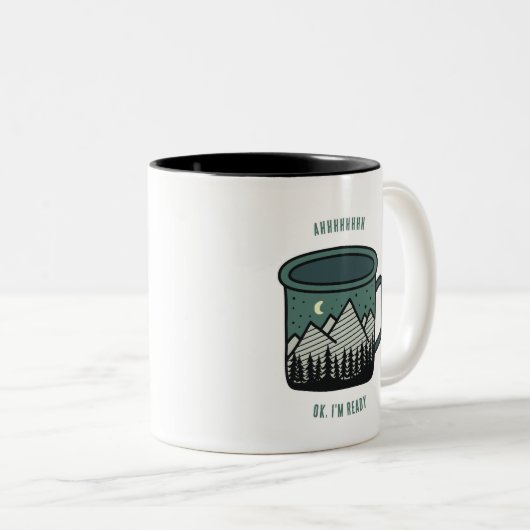 The Mountains are Calling But First Coffee Mug (Devant droit)