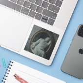 The Mourning After — Gothic Fine Art Sticker (Laptop met iPhone)